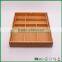8 compartment bamboo flatware tray 2 with adjustable dimension