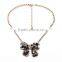 Top Fashion Butterfly Beaded Necklace Flower Crystal Necklace