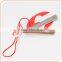 Customized hang tag plastic string rope sample