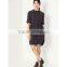 2015 autumn women cotton casual one piece plaid shirtdress