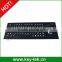 Black top panel mount stainless steel keyboard with trackball and function keys