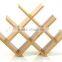 New Design W Shape 8 Bottle Tabletop Bamboo Wine Rack Wholesale
