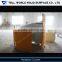 Beauty looks orange circle reception desk high gloss