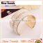 New arrival hot sale gold rhinestone and pearl bangle