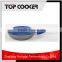 Forged aluminum blue marble coated frying pan