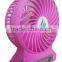 portable rechargeable Lithium Fattery fan adjusted by three grades