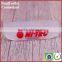 Heat transfer soft embossed pvc silicone label with white logo