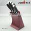 Red stainless steel knife block
