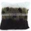 Lovely Design Rabbit Fur Pillow Case With Spots Real Animal Fur Cushion Could Private Custom