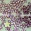 purple color flower design loose beads with hole for sewing on dress