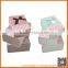 delicate flat folding gift box with ribbon
