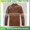 Wholesale men's coat artificial leather jacket cool style men's zipper PU leather jacket