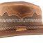 THE COWBOY WESTERN STYLE HAT GENUINE LEATHER