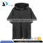 hot sale good quality 100 % cotton with pockets black casual half zipper fashion men t-shirt hoodies production
