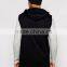 DaiJun oem fashion slice men 100% cotton zip up blank sleeveless hoodies