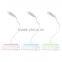 Fashion Design Eye Protection flexible LED Desk Lamp, Rechargeable Readding Led Desk Lamp With Message Board