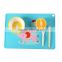 Easy Wash Baby Dining Table Placemat Custom Silicone Placemat