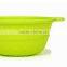 Creative multifunction food container folding silicone storage basket