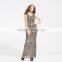 12094 gold sequin wholesale evening dress 2016