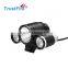 TrustFire D003 3pcs cree xm-L2 leds 2100 lumens bike light with 18650 battery