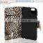 imported back cover 2 card holders leopard pattern flip leather case for oppo neo 7 6 5 joy 3