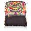 2016 beautiful ethnic embroidery women cotton canvas messenger bags