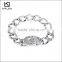Wholesale fashion high quality polished titanium stainless steel men's anchor bracelet