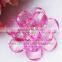 Hot Sale wholesale 47MM Artificial pink Acrylic beaded plastic flower For Necklace Accessories