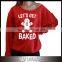 Red Green Slouchy Christmas Sweater