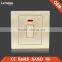 woven gold finish four gang one/two way wall switch