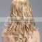 Blonde long full lace wig, curly synthetic hair wigs wholesale suppliers