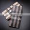 classic plaid leather wallets clutch hand bag for men fashion