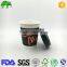 disposable paper customised stickers coffe cup