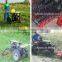 factory produced mower behind walking two disc with red color