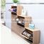 White Wooden Shoe Storage Cabinet with 2 Racks