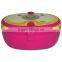 Oval Promotion Two Layer Plastic Lunch Box With Handle