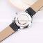 promotional gift genuine leather band thin plate classic quartz watch for business men