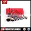 Top-selling 10pcs travling design of makeup brush sets with natural hair