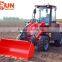 Everun Brand Mini Garden Wheel Loader With Grass Forks/ Auger/ Cutter Head