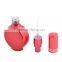Round Shaped Crackle Color Pink Blue Red Empty Aluminum Atomizer Perfume Glass Bottle 15ml