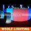 waterproof glowing PE KTV wine table led bar counter