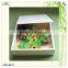 sliding large space square hinged wooden flower box