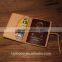 Genuine leather passport holder wallet slim travel wallet passport holder in embossed logo