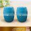 Modern China design blue hollow-out ceramic stool