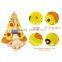 2017 luxury giant inflatable pizza slice pool float lounger with cup holders outdoor swimming pool toys for party and fun