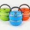 High quality cheap stainless steel 3 compartment food container set storage