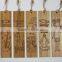 laser engraved fancy bamboo bookmark