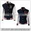 Custom cheap bottons up black men baseball jacket