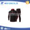 Custom black and red plain soccer jersey for men
