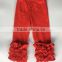 2017 Latest kids wear leggings custom cheap baby clothes cotton ruffle wholesale girl fashion jogger pants